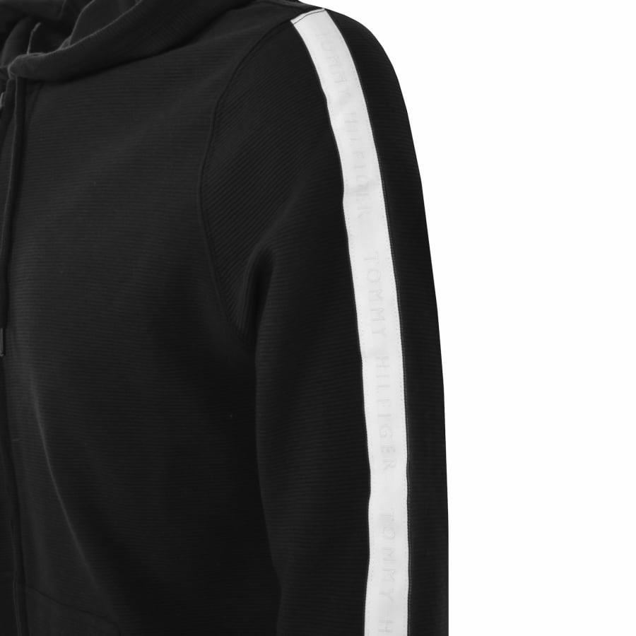 Tommy Hilfiger Taped Hoodie Black Mainline Menswear Denmark